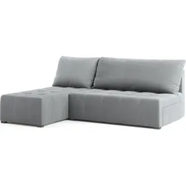 masseno Eckcouch Polyester 3-Sitzer Hellgrau