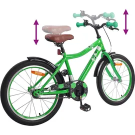 vidaXL Kinderfahrrad 18 Zoll grün