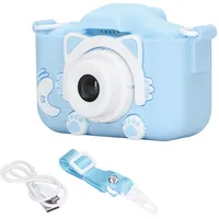 Kinderkamera, 5,1 cm (2,0 Zoll), 20 MP / 1080 P, HD Selfie-Digitalkamera für Kinder mit 32 GB Karte, Mini-Spielzeugkamera für 3-9 Jahre (Blau)
