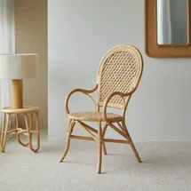 Tikamoon Lehnstuhl Rattan beige