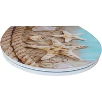 Primaster WC-Sitz mit Absenkautomatik Ocean Breeze Weiß