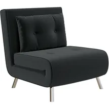 Homcom Schlafsessel, mit Bettfunktion, Einzelsofa mit Kissen, Samtoptik