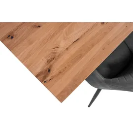 ab:stil.art.moebel Esszimmertisch 200 x 77 x 100 cm beige/schwarz