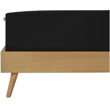 SCHIESSER Spannbettlaken Jessi Baumwolle 90 x 200 - 100 x 200 cm schwarz