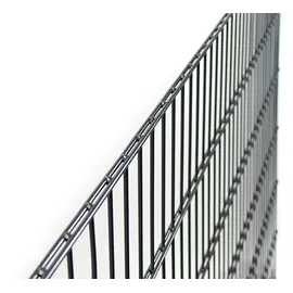 GAH Alberts Doppelstabmattenzaun 200 x 180 cm Anthrazit/Metall
