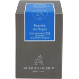 Jacques Herbin J.Herbin Herbin 15513JT- Tintenflakon 50ml, 1798, mit silbernem Glitzer, ideal für Kalligraphie und Zeichnungen, 1 Stück, Kyanite du Népal