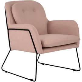 Home Affaire Sessel HOME AFFAIRE "Flin Cocktailsesel", rosa (rosé), B:69cm H:86cm T:75cm, Sessel, Sessel, mit Knöpfen und Kissenoptik im Rücken