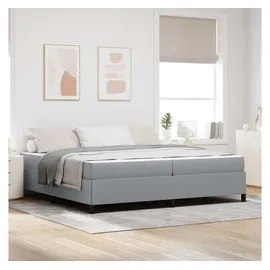 vidaXL Boxspringbett 200 x 200 cm Hellgrau