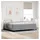 vidaXL Boxspringbett 200 x 200 cm Hellgrau
