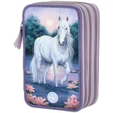 DEPESCHE Miss Melody Federtasche LED Seerosen