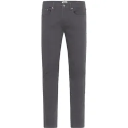 Chinohose SOLID "Chinohose SDCHAI", Herren, Gr. 36, Länge 32, grau (forged iron), Obermaterial: 98% Baumwolle CO. 2% Elasthan EL., Hosen Chinohose