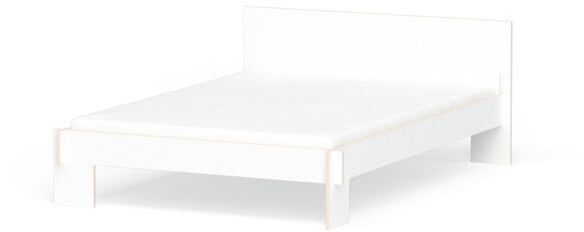 Cadre de lit avec tête de lit Loir Nils Holger Moormann, Designer Christoffer Martens, 74x152.6 cm