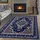 OTTO home Teppich OTTO HOME "Oriental, Made in Belgium" Gr. 1, blau (hellblau), B:60cm H:7mm L:110cm, Kunstfaser, Teppiche, Teppich, Orient-Optik, mit Bordüre, Teppich, Kurzflor, Weich, Kundenliebling