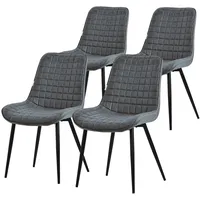 ML-Design Esszimmerstuhl Kunstleder anthrazit