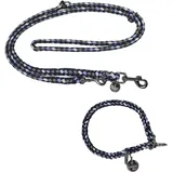 EQuest Halsband & Führleine Ultimo für Hunde im Set - Blue Boy, 35 cm