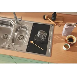 Grohe Abtropfablage (Material: Silikon, 450 x 250 mm Keramik/schwarz - Schwarz