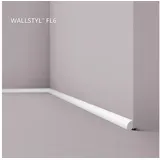 NOEL & MARQUET & MARQUET FL6 WALLSTYL Sockelleiste Zierleiste Stuckleiste Zeitloses Klassisches Design Weiß