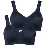 Ulla Popken Bügel-BH 2er-Pack Blau 105C