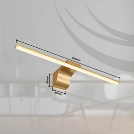 GLOBO 41925M - LED Badspiegelleuchte PEPE LED/10W/230V IP44 gold - Gold