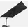 sweeek - Rechteckiger Ampelschirm 3x4 m grau Etretat