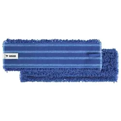 Mikrofaserklettmopp Schlingen blau 40cm