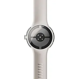 Google Pixel Watch 4 41 mm Aluminiumgehäuse Polished Silver/Sportarmband Porcelain