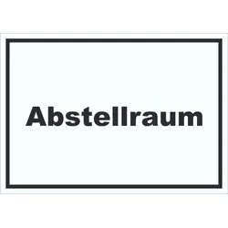 Abstellraum Schild mit Text Lager waagerecht A6 (105x148mm)