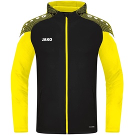 Jako Performance Kapuzenjacke Herren schwarz/soft yellow XL