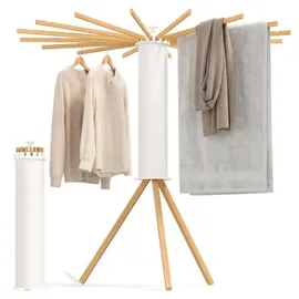 Songmics Wäscheständer 16 m Beige