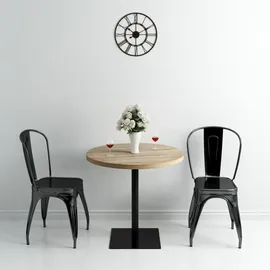 vidaXL Bistrotisch Ø 80 cm beige