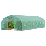Vevor Gewächshaus Tunnel Treibhaus Frühbeet Tomatenhaus 900x300x200cm grün