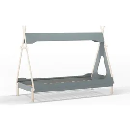 CaliCosy Etagenbett LOU 90 x 190 cm Holz lackiert Grün