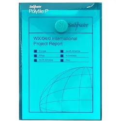 Snopake Dokumententasche P A7 Hochformat electra farbig sortiert Packung mit 40 Stück