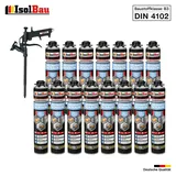 Brunnenschaum 15x 750ml Bauschaum 1x Teflon Pistole Montageschaum Pistolenschaum
