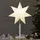 Star Trading Weihnachtsstern Karo 52 cm Weiß
