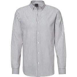 John Devin Langarmhemd Regular Fit Grau M