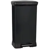 Curver Deco bin metalics 246364 Mülleimer 50 l (B x H x T) 390 x 720 x 290 mm Schwarz 1 St.