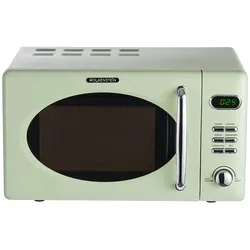 Wolkenstein Mikrowelle WMW720 SG - grün, Retro-Design, 700Watt, 20l, nostalgie