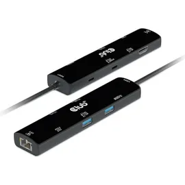 Club 3D USB4 Gen3x2 Typ-C, 6-in-1 Hub HDMI 8K60Hz oder 4K120Hz, 2xUSB Typ-A 100W