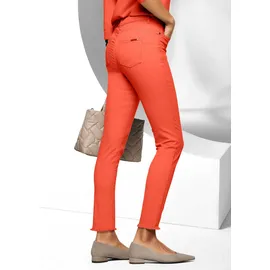 Madeleine Mid Waist Skinny-Hose mit Fransen in blutorange | Gr.: 18
