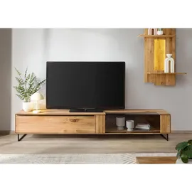 Massivmoebel24 Wien Lowboard 235x43x42 cm Beige Massivholz