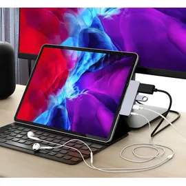 Hyper Drive 4-in-1 USB-C Hub iPad Pro Grau