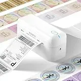 MUNBYN Bluetooth Etikettendrucker DHL, Label Printer 4x6, Labeldrucker Thermodrucker für Shopify, Ebay, Etsy, Amazon, DHL, Evri, DPD,UPS, FedEx, 402B, Weiß