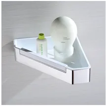 Bernstein Eck-Duschkorb DK719 Edelstahl mit Duschabzieher Chrom