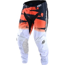 Troy Lee Designs GP Brushed Team Jugend Motocross Hose, weiss-orange, Größe XL