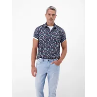 Lerros Floral Kurzarmhemd Blau XL