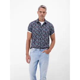 Lerros Floral Kurzarmhemd Blau XL