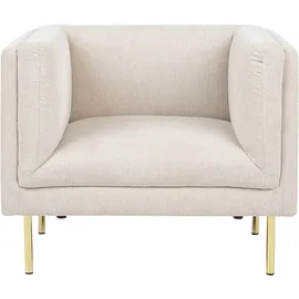 Beliani Sessel Moen Stoff 72 x 71 x 70 cm Beige