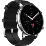 Amazfit GTR 2 Classic Edelstahl, Lederarmband obsidian black