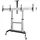 Startech Doppel TV Ständer 220 cm Schwarz/Silber
